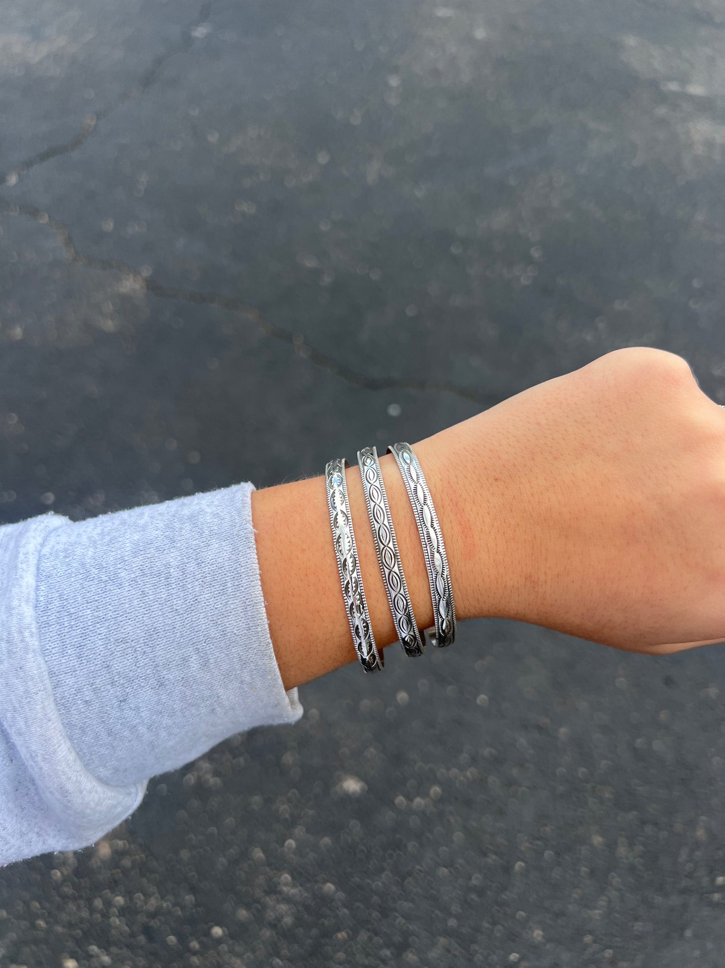 The Liz Sterling Silver Cuff