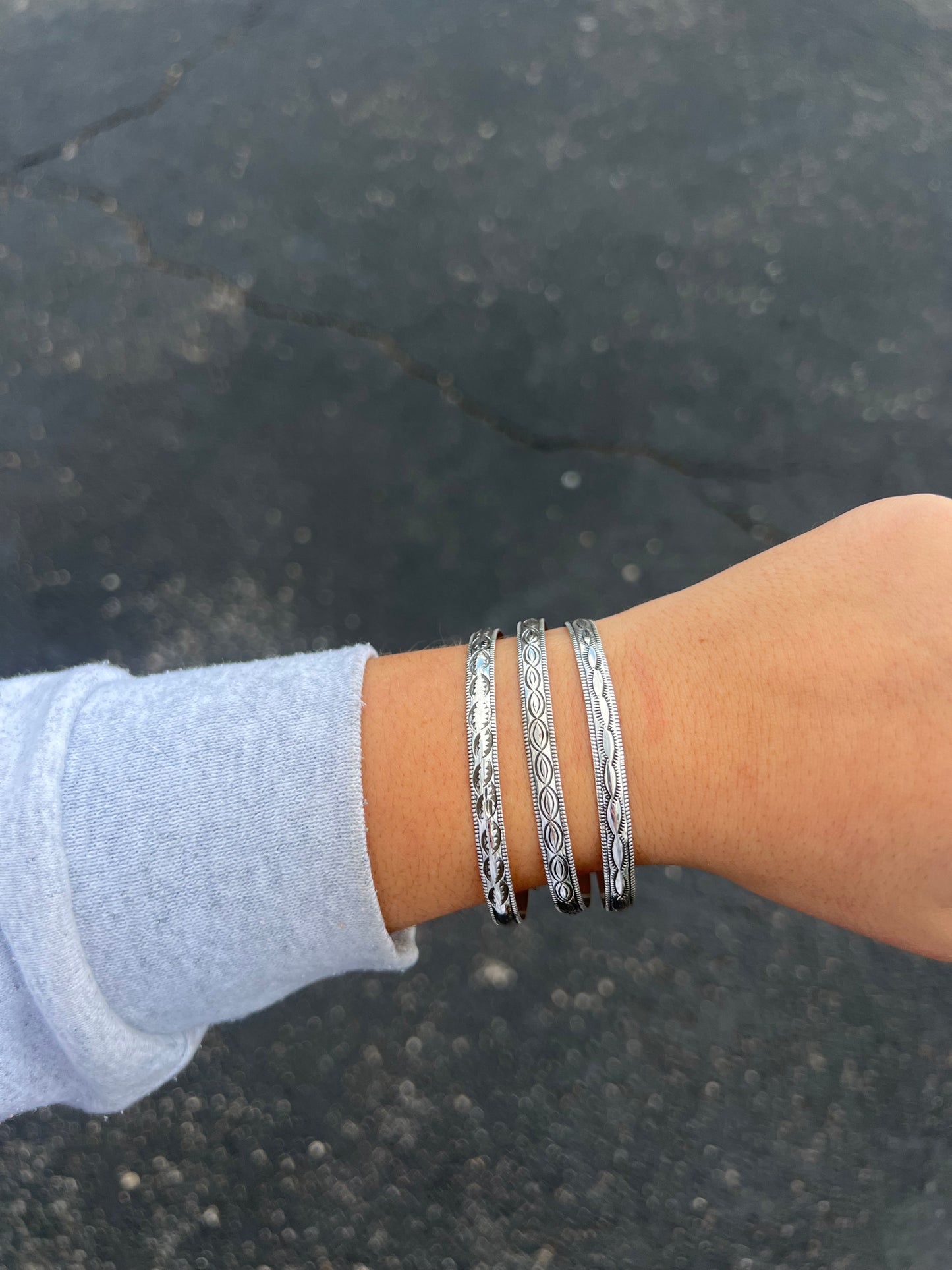 The Liz Sterling Silver Cuff