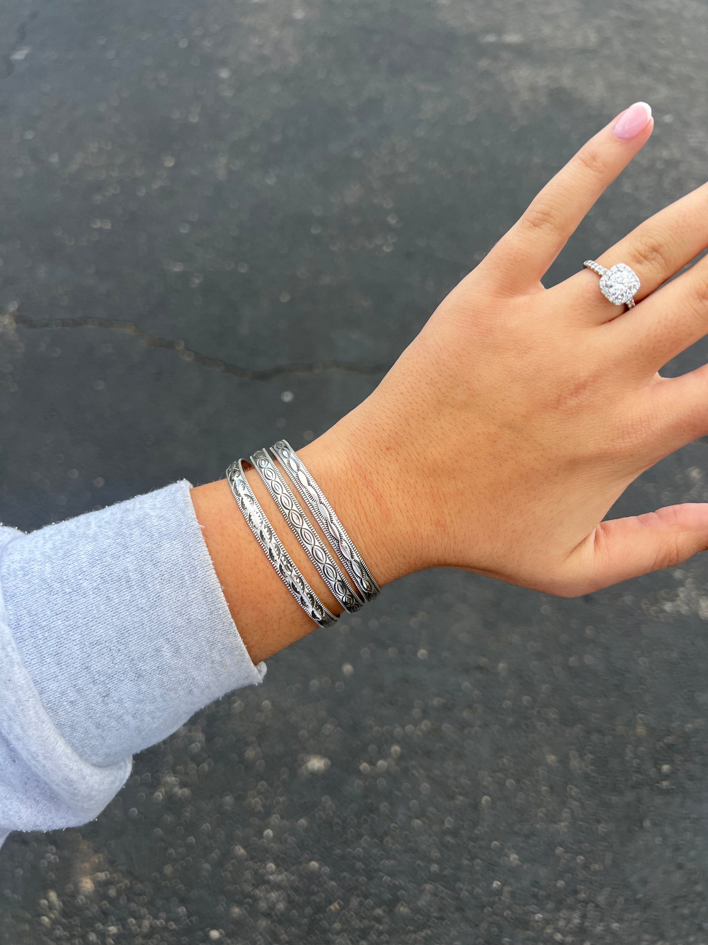 The Liz Sterling Silver Cuff