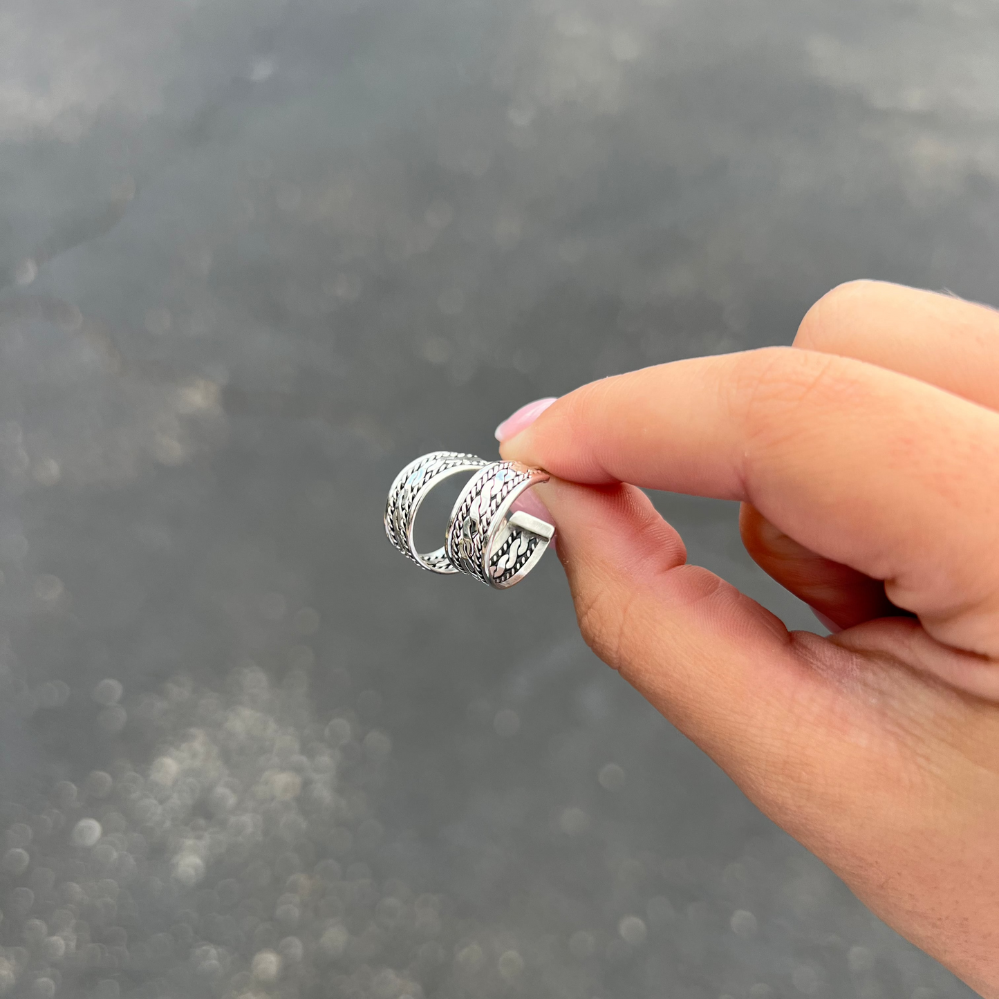 The Ella Sterling Silver Hoop Earrings