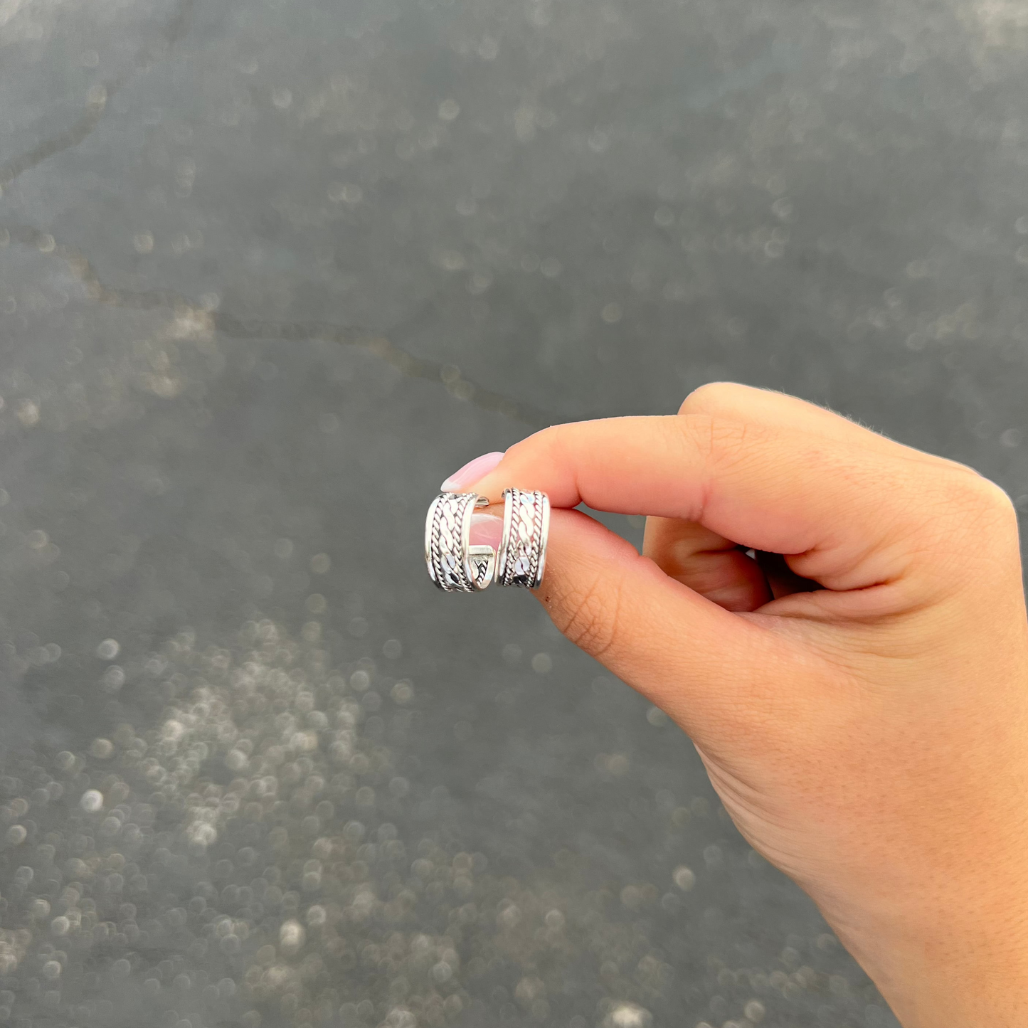 The Ella Sterling Silver Hoop Earrings