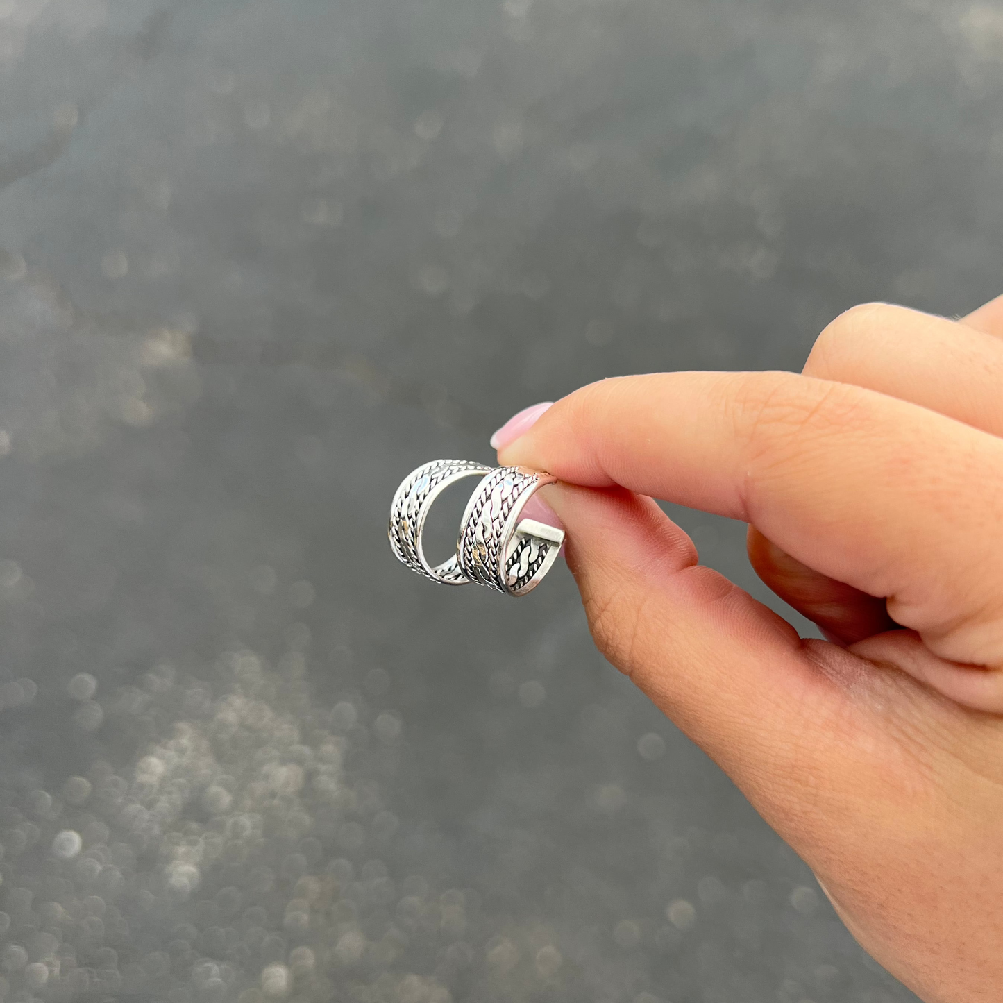 The Ella Sterling Silver Hoop Earrings