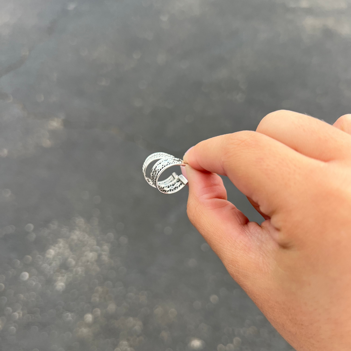 The Ella Sterling Silver Hoop Earrings