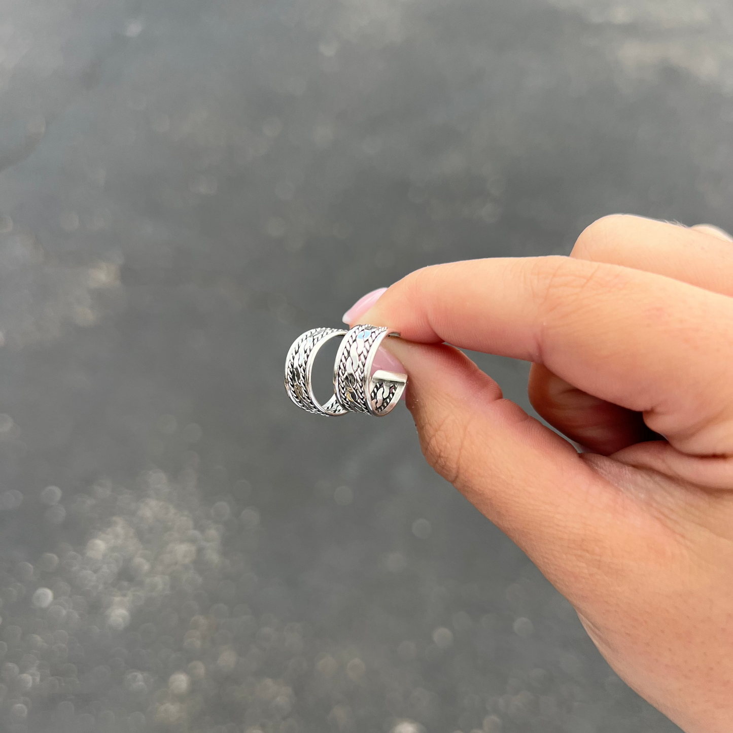 The Ella Sterling Silver Hoop Earrings