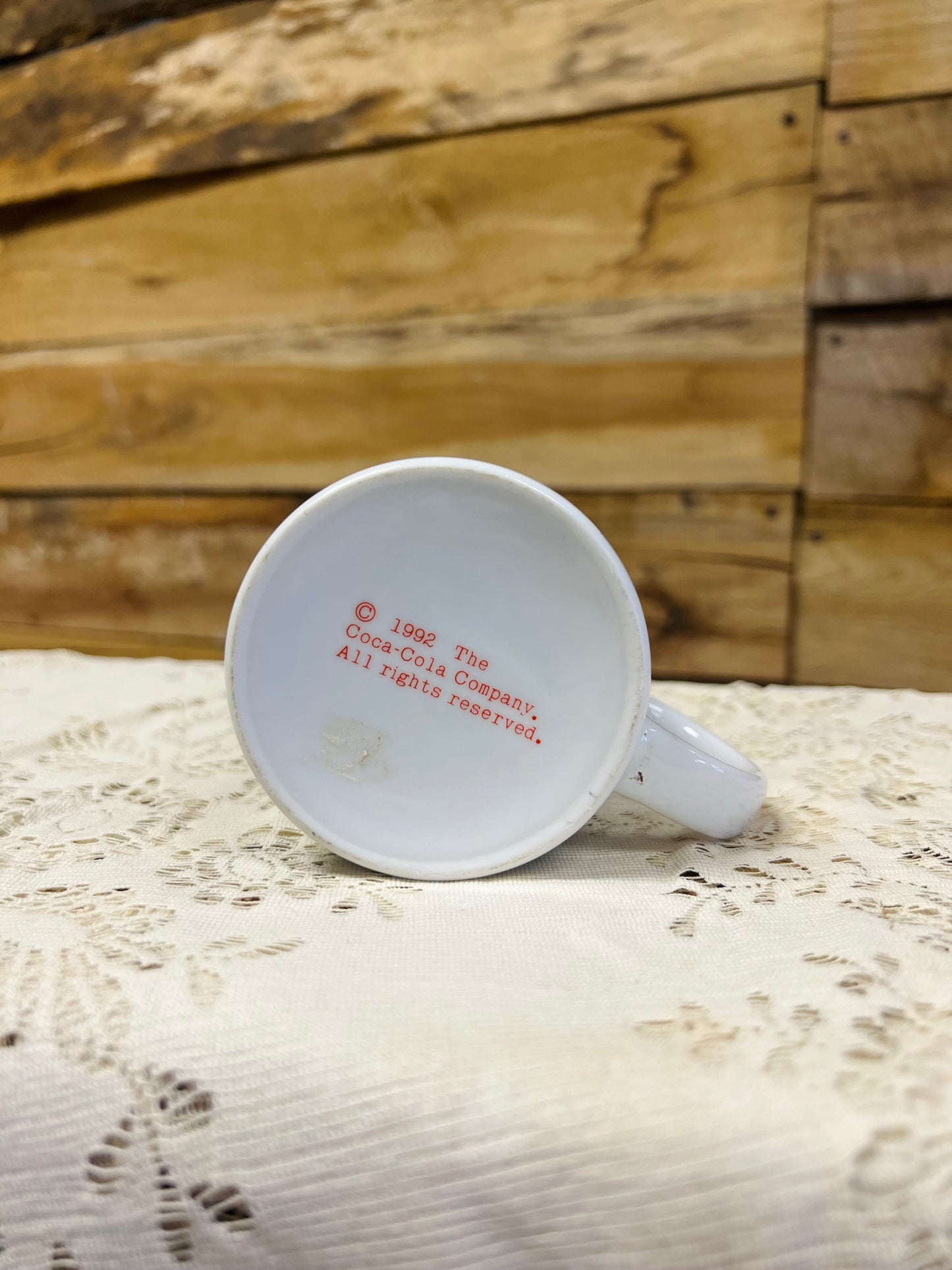 Vintage Coca Cola Advertising Mug "You taste its quality"