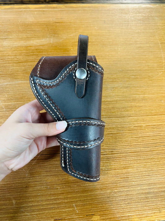 Genuine Leather Holster for Small to Medium Size Revolvers - Local Amish Made