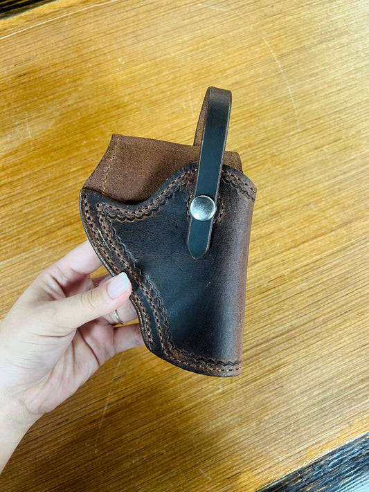 Genuine Leather Holster for Small Revolvers 5" - Local Amish Made