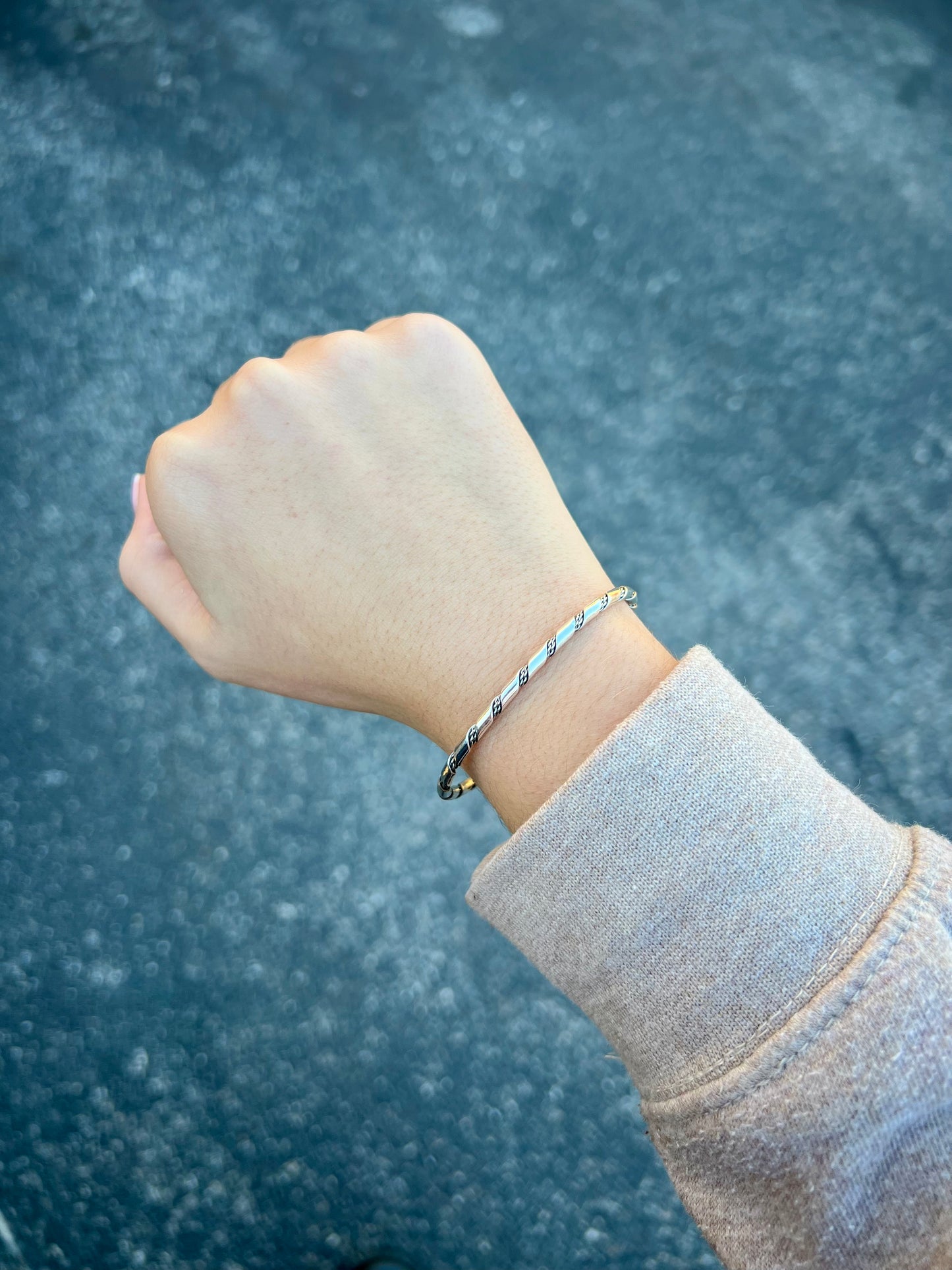The Tayla Twisted Sterling Silver Cuff