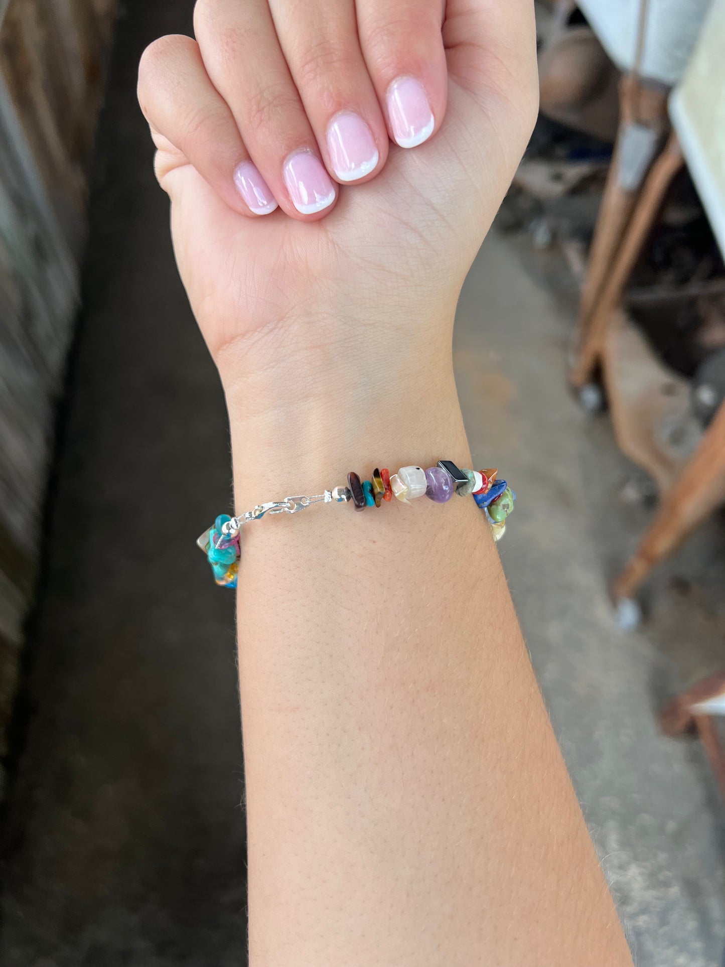 Navajo Multi Gemstone Bracelet