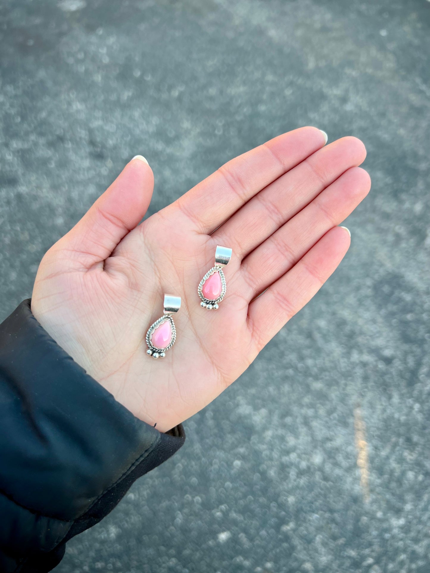 The Posie Pink Conch Sterling Silver Pendant