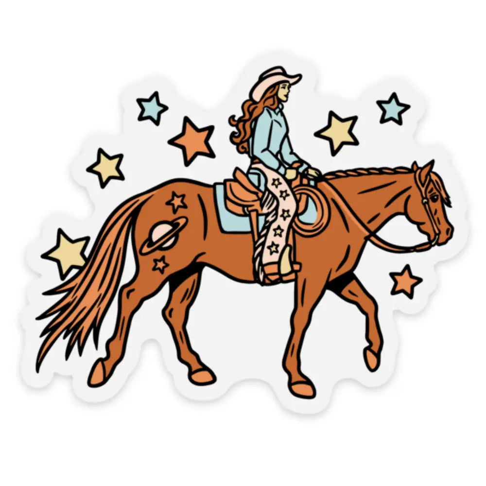 Space Cowgirl Sticker