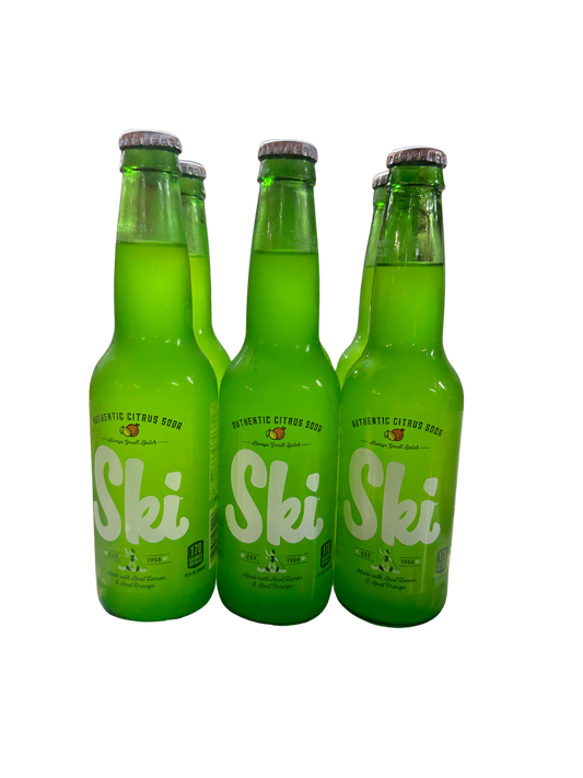 6PK Glass Ski Bottle