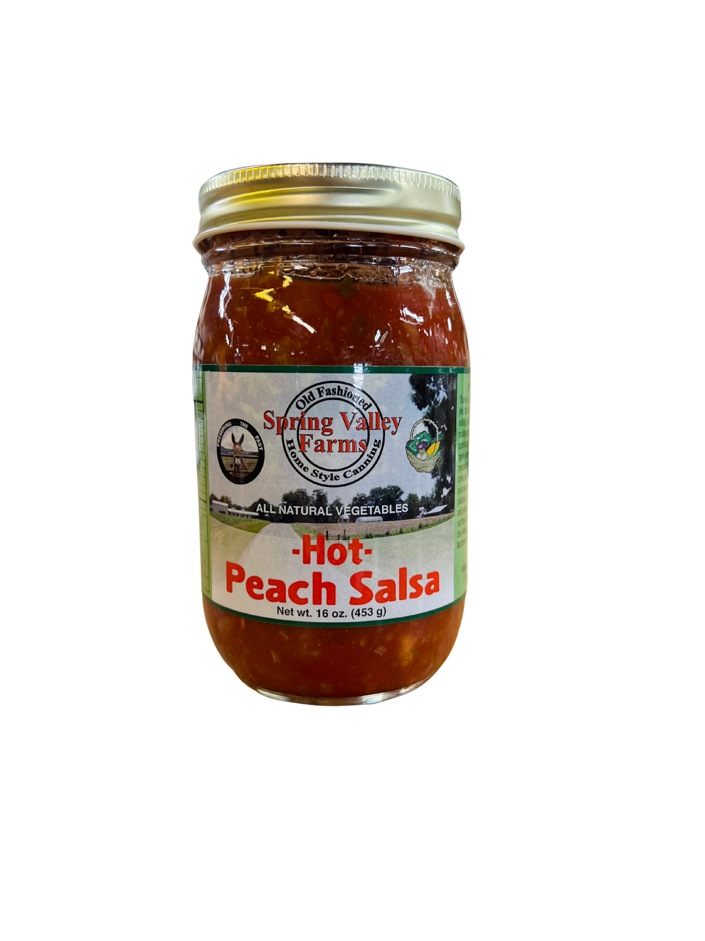 Spring Valley Farms Hot Peach Salsa