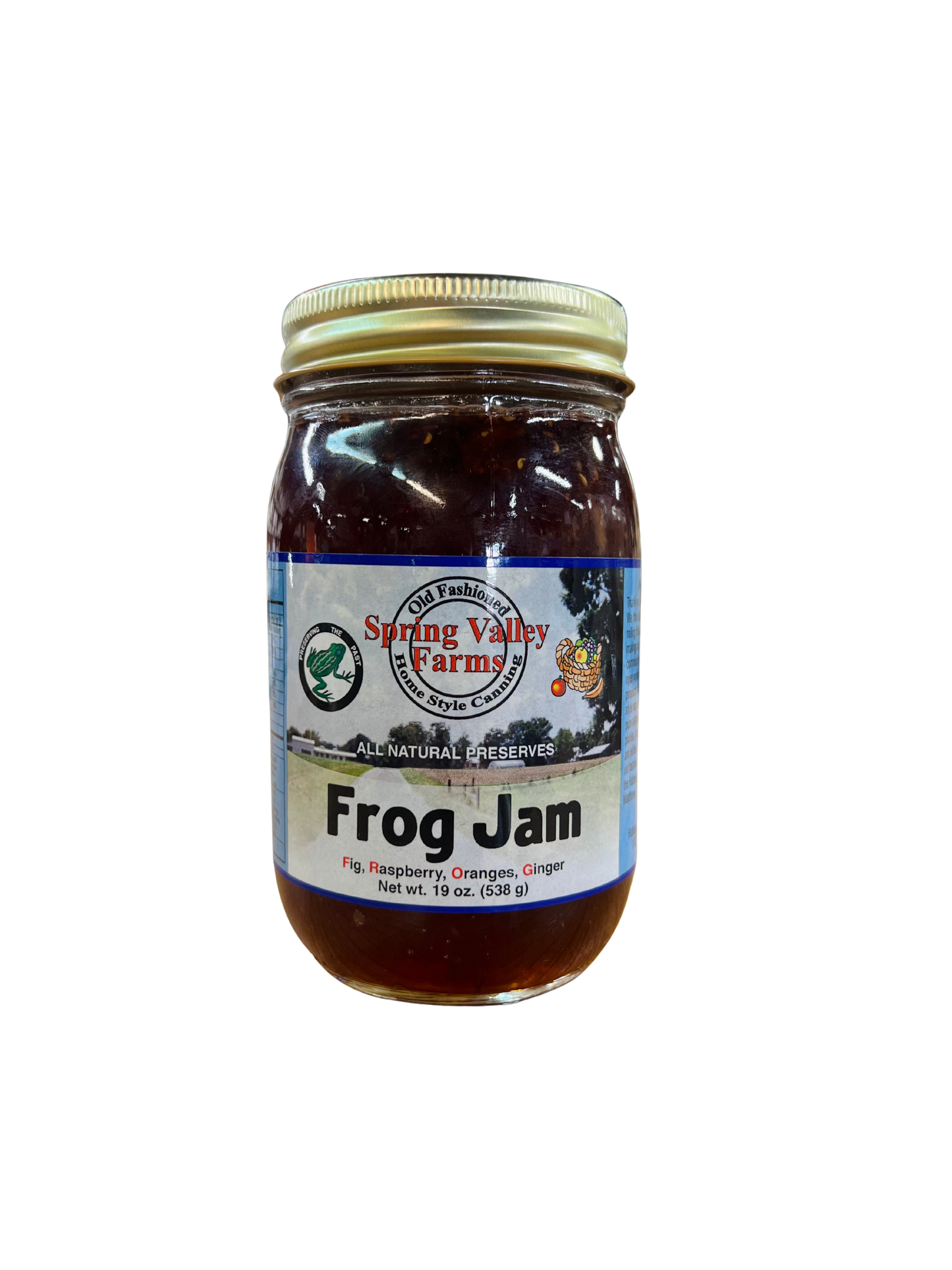Spring Valley Farms FROG Jam (Fig, Raspberry, Oranges, Ginger)