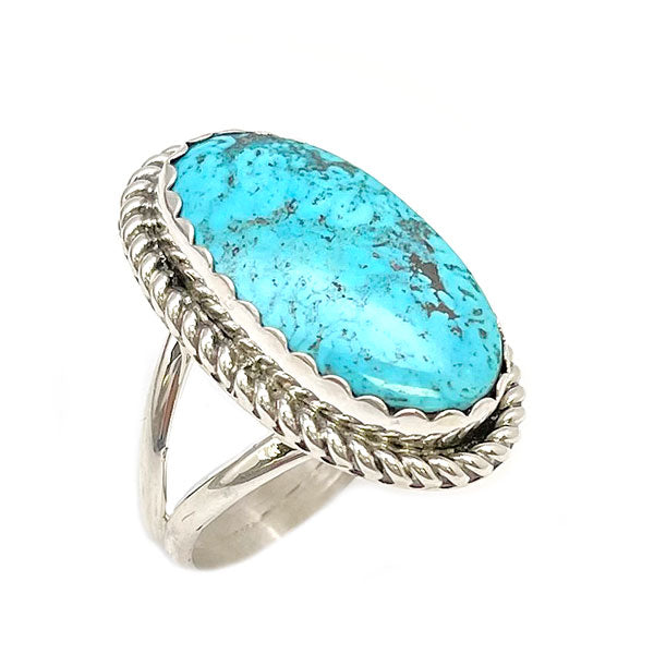 Oval Kingman Turquoise Ring