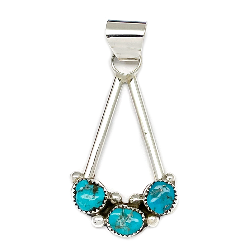 Triangle Turquoise Pendant