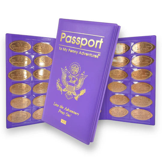 Penny Collector book classic Penny Passport Tri-Fold style by Pennybandz