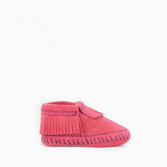 Minnetonka Infant's Hot Pink Riley Bootie