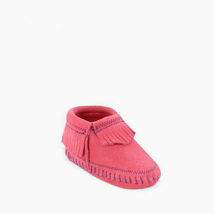 Minnetonka Infant's Hot Pink Riley Bootie