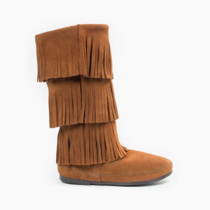 Minnetonka Women's 3-Layer Fringe Boot