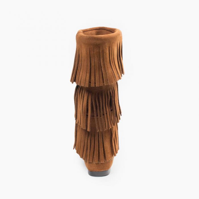 Minnetonka Women's 3-Layer Fringe Boot
