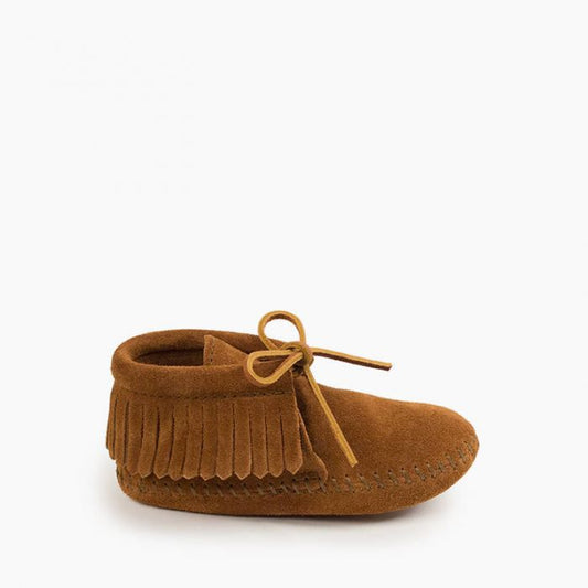 Minnetonka Kids' Brown Classic Fringe Softsole Boot