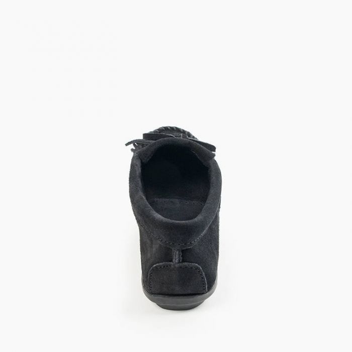 Minnetonka Women's Black Kilty Hardsole Shoe