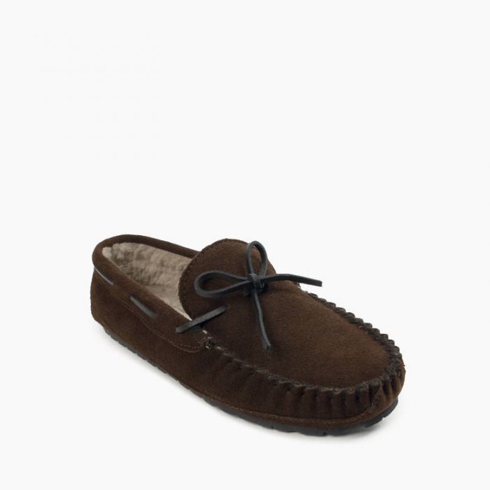 Minnetonka Men's Chocolate Casey Shoe