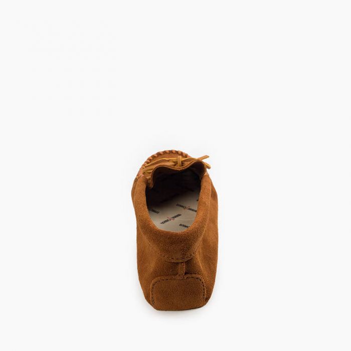Minnetonka Men's Brown Leather Laced Softsole