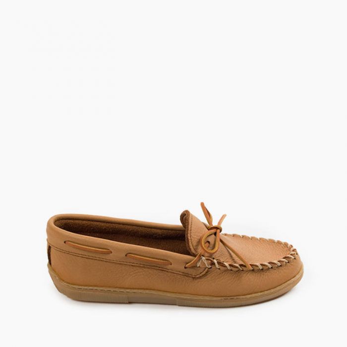 Minnetonka Men's Natural Moosehide Classic Shoe