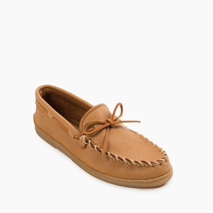 Minnetonka Men's Natural Moosehide Classic Shoe