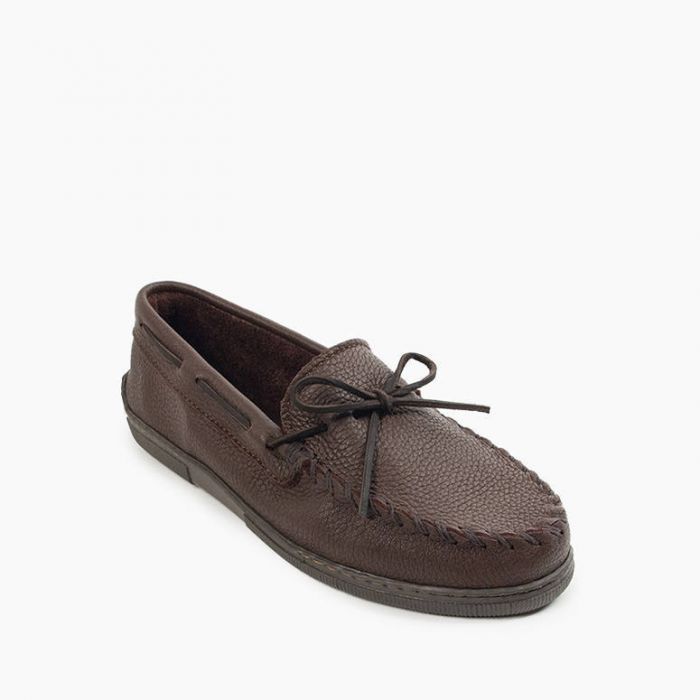 Minnetonka Men's Chocolate Moosehide Classic