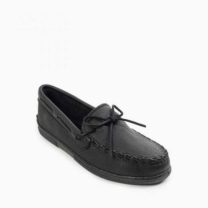 Minnetonka Men's Black Moosehide Classic