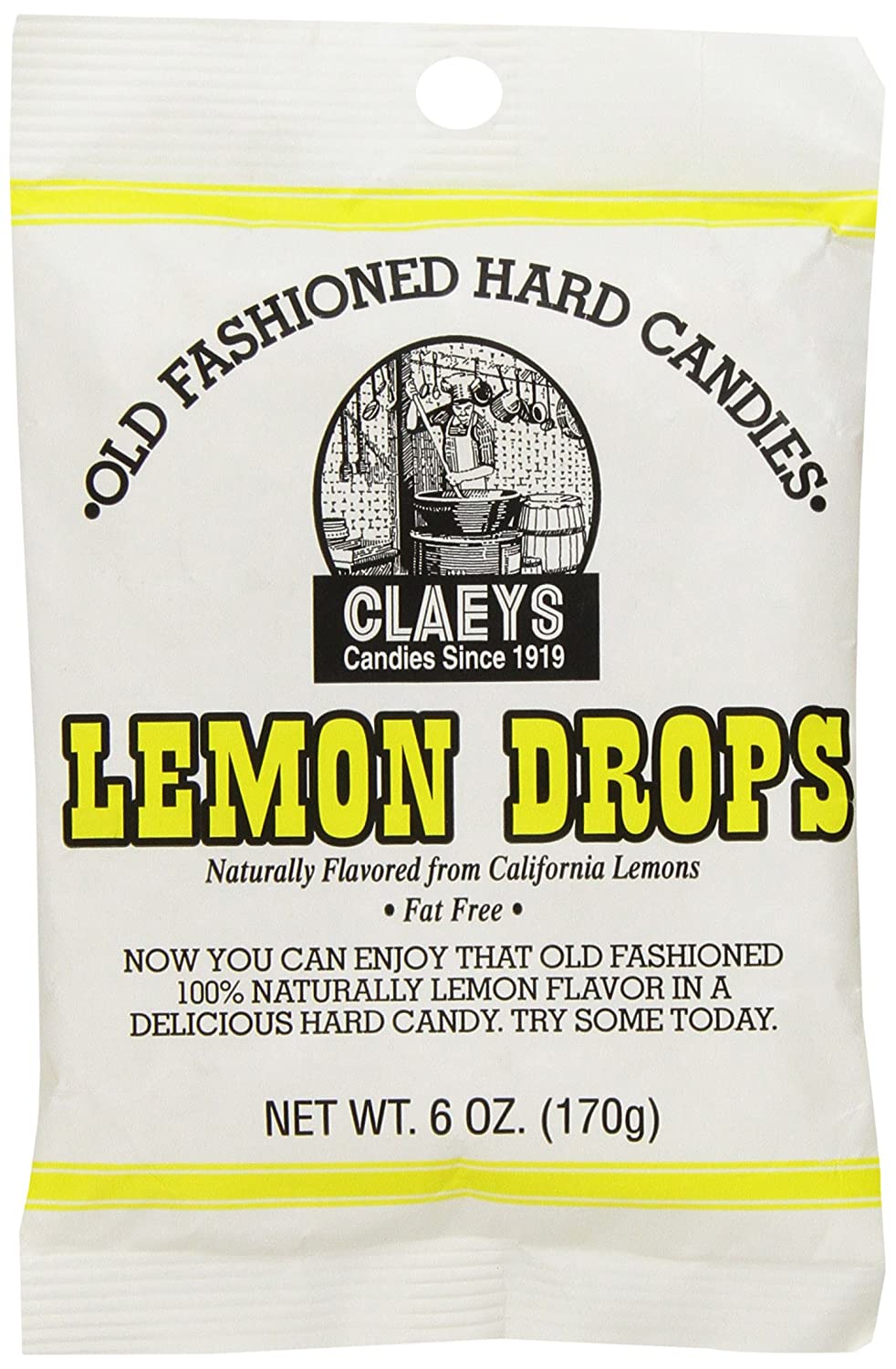 Claeys Lemon Drops Old Fashioned Hard Candies - All City Candy