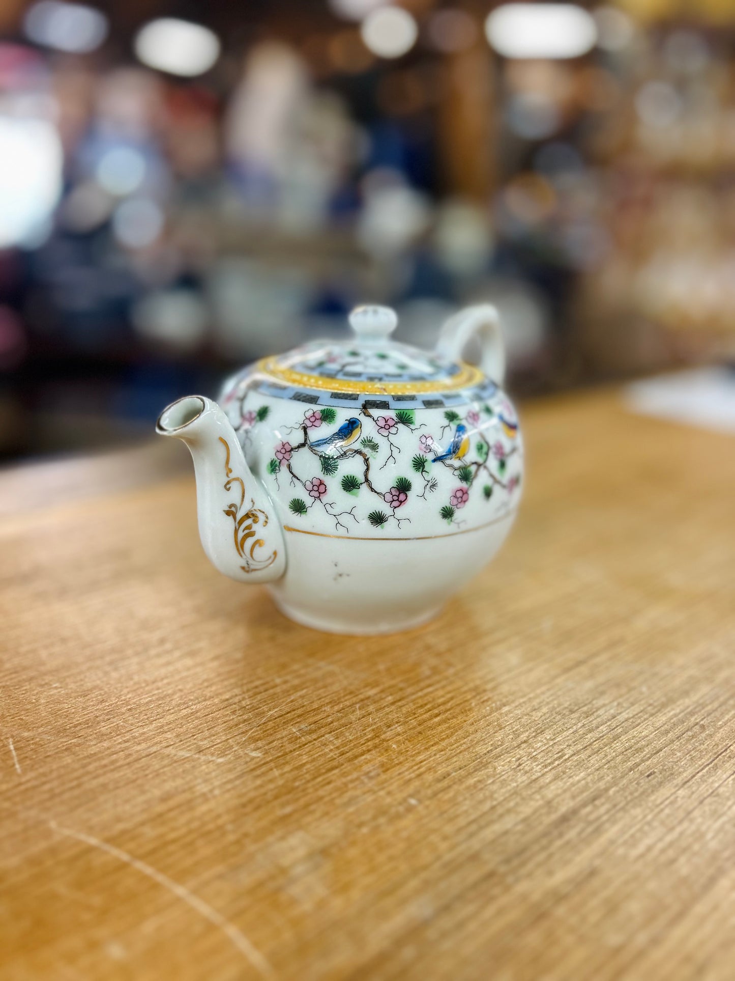 Vintage Handpainted Nippon Floral Teapot
