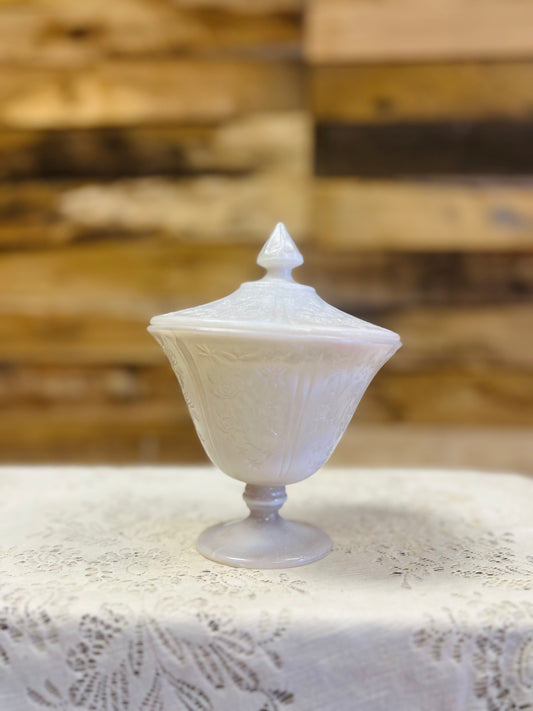 Vintage White Candy Dish