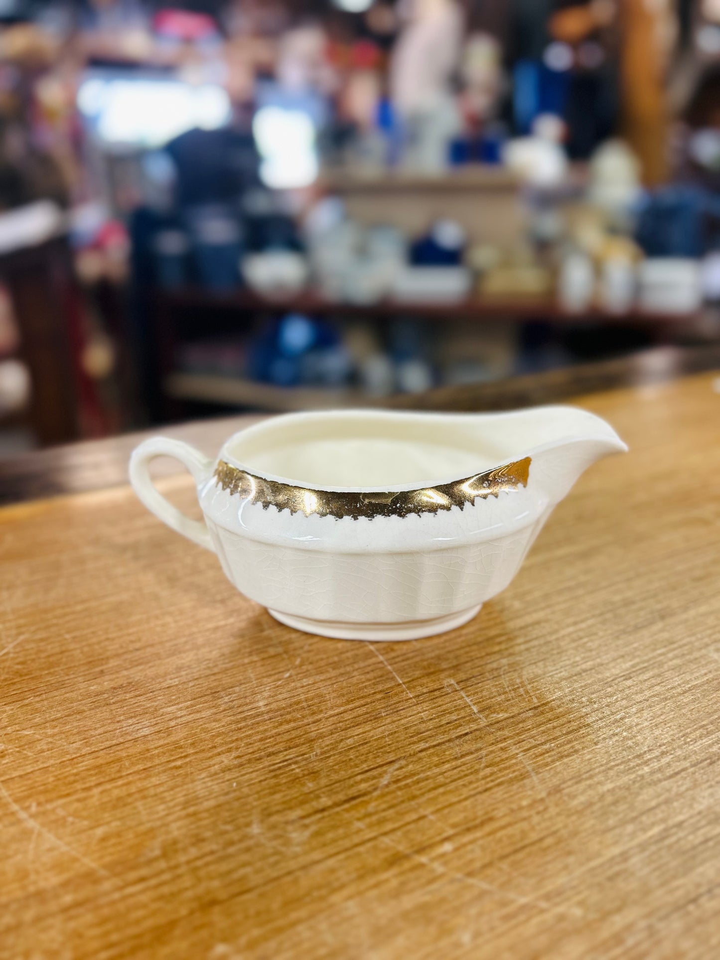 Vintage Crest-O-Gold Sabin Warranted 22k Gold Plated Gravy and Sugar Bowl