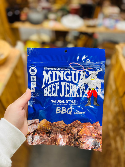 Mingua Beef Jerky BBQ 3.5oz Bag
