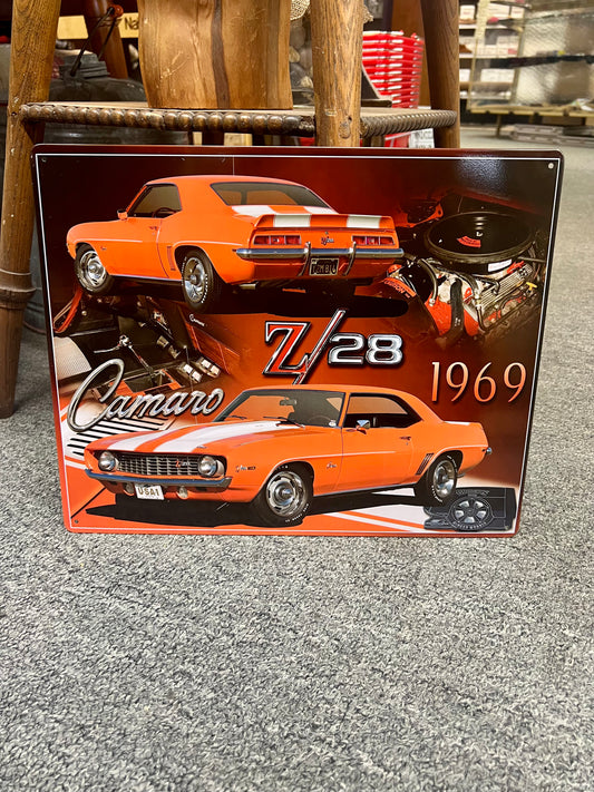 1969 Camaro Z28 Metal Sign