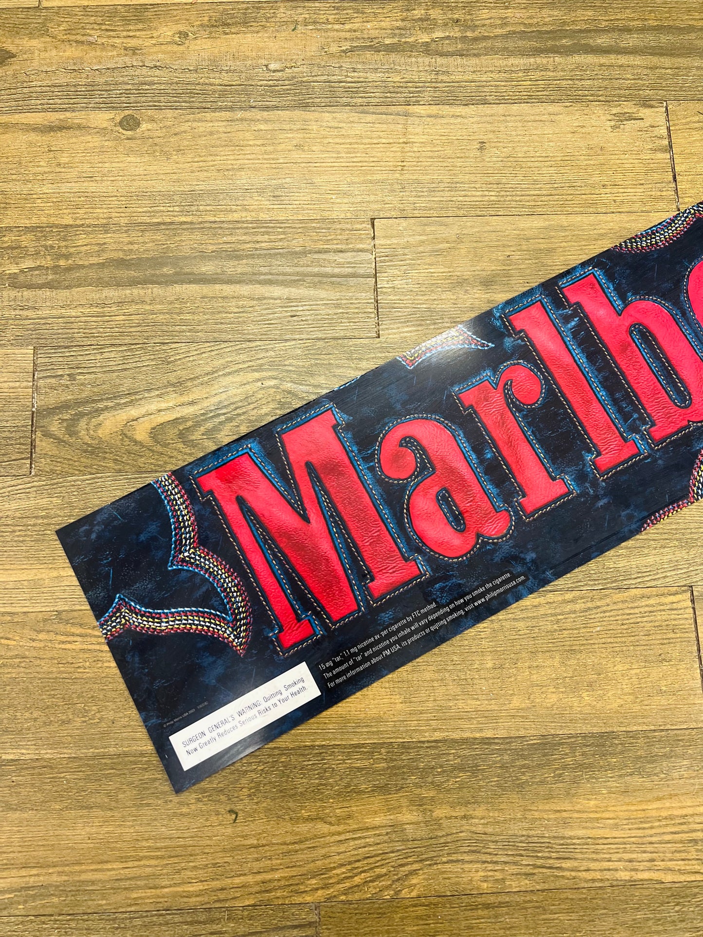 Vintage Marlboro Store Display Boot Stitch