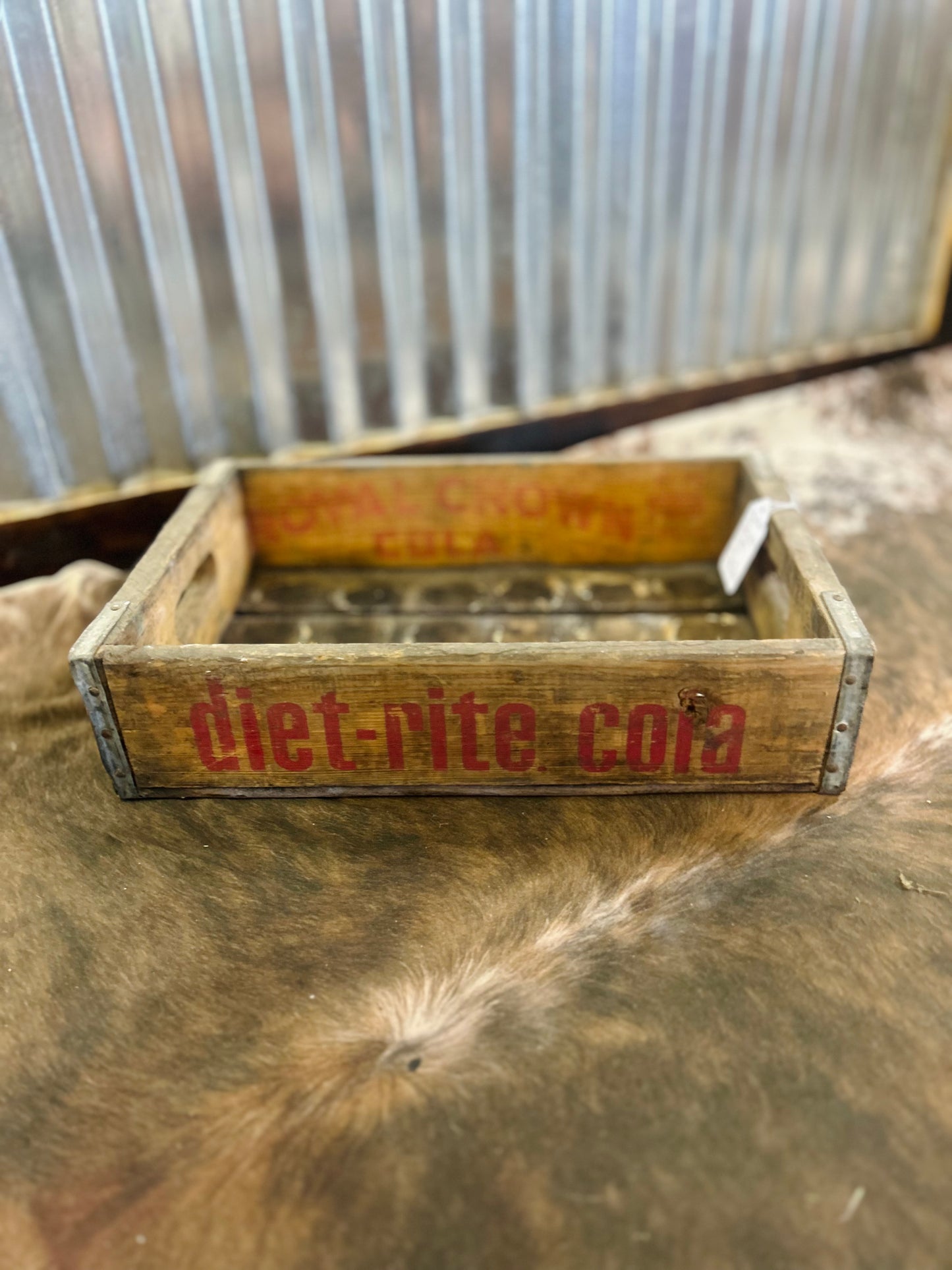 Vintage Wood Crate Royal Crown Cola Cola Diet Rite NEHI Chicago, IL