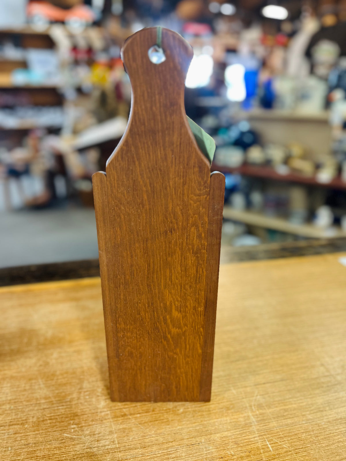 Vintage Walnut Wood Pine Craft Copper Bottle Opener