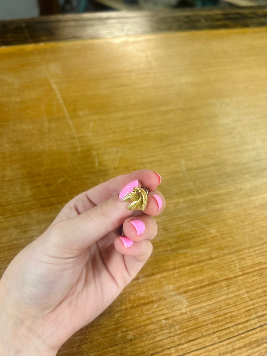 Vintage Avon Gold-Toned Horse Head Tie Pin