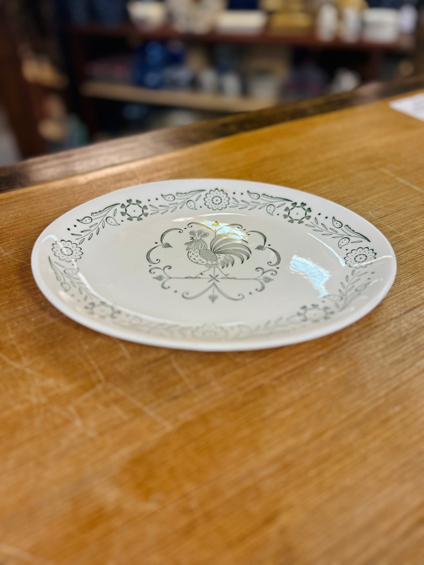Vintage Scio Pottery Provincial Pattern Plate
