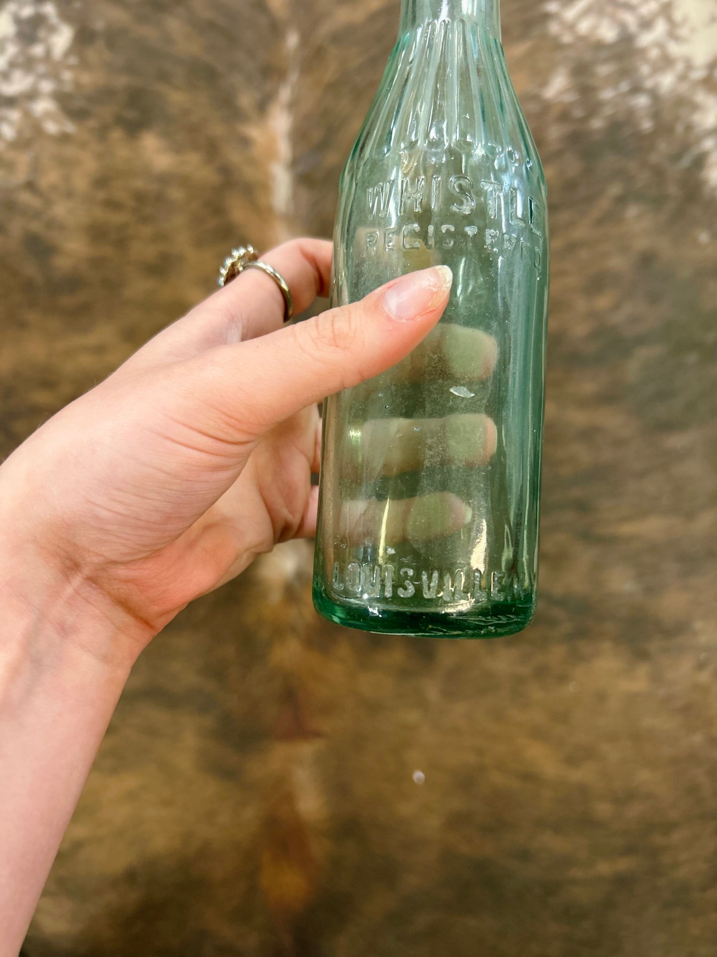 Vintage Whistle Bottling Company "Whistle Registered" Glass Bottle