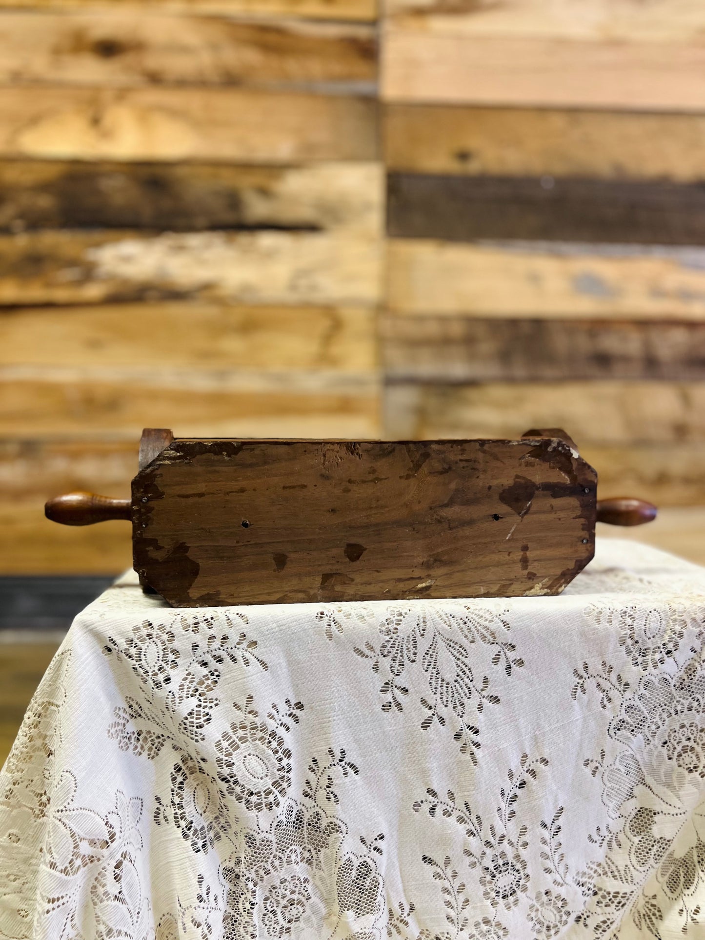 Vintage Wooden Wall Mount Paper Towl Holder