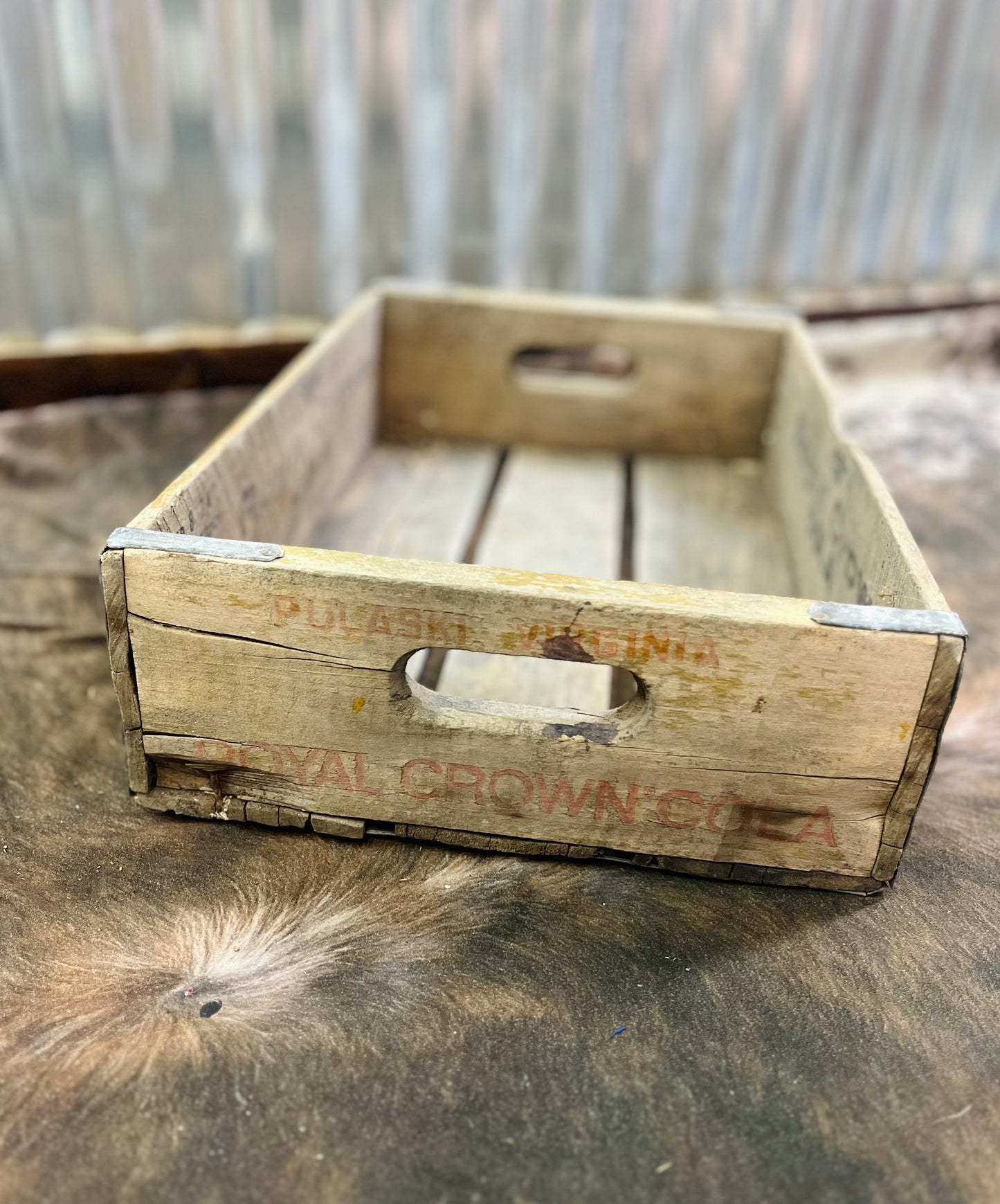 Vintage 8-74 "RC" Royal Crown Cola Crate
