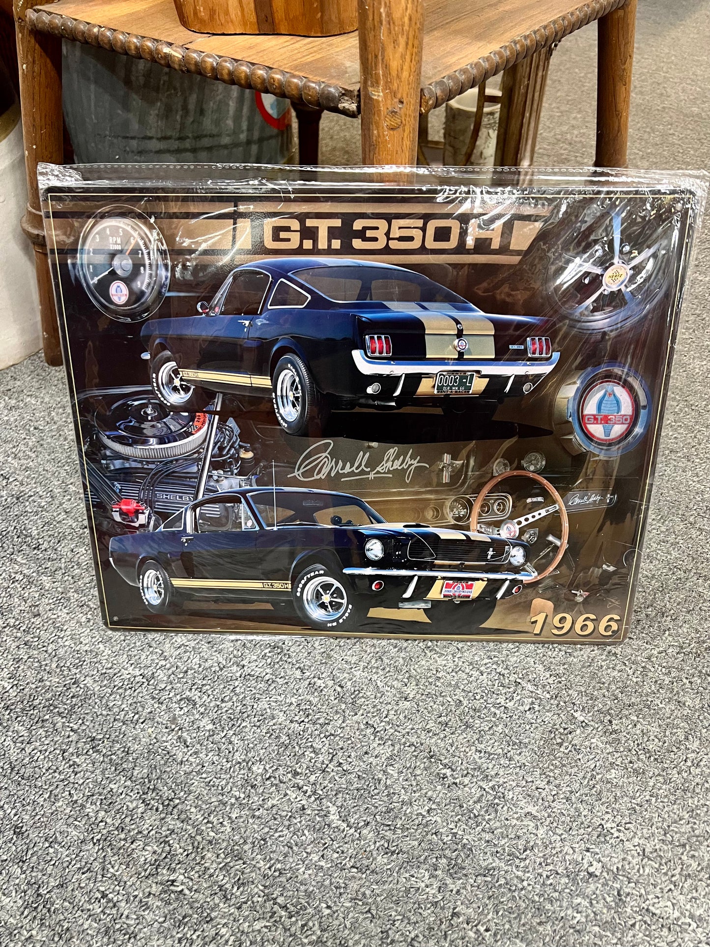 1966 Shelby Cobra G.T. 350H Metal Sign