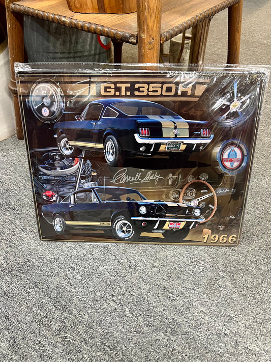 1966 Shelby Cobra G.T. 350H Metal Sign