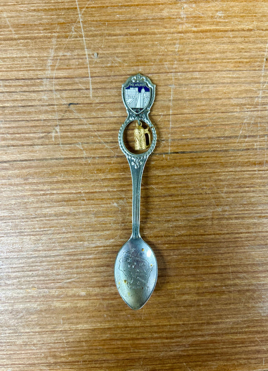 Vintage Mikwaukee WIS Collectible Spoon With Bottle Charm